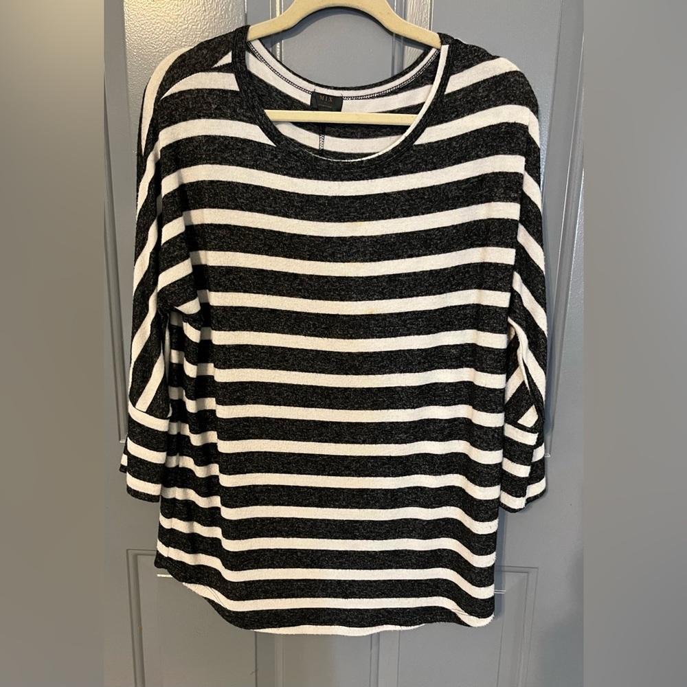 MIX by Hawthorn Striped  Top